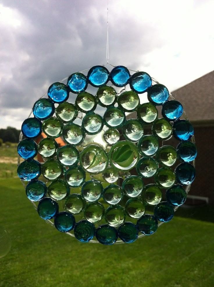 DIY Glass Gem Suncatcher