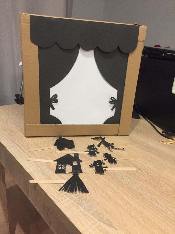 DIY Shadow Box Puppet Theater