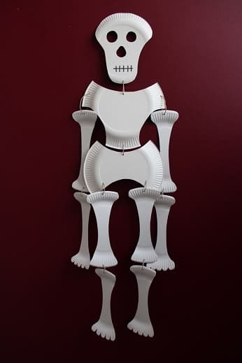 Dancing Paper Plate Skeleton