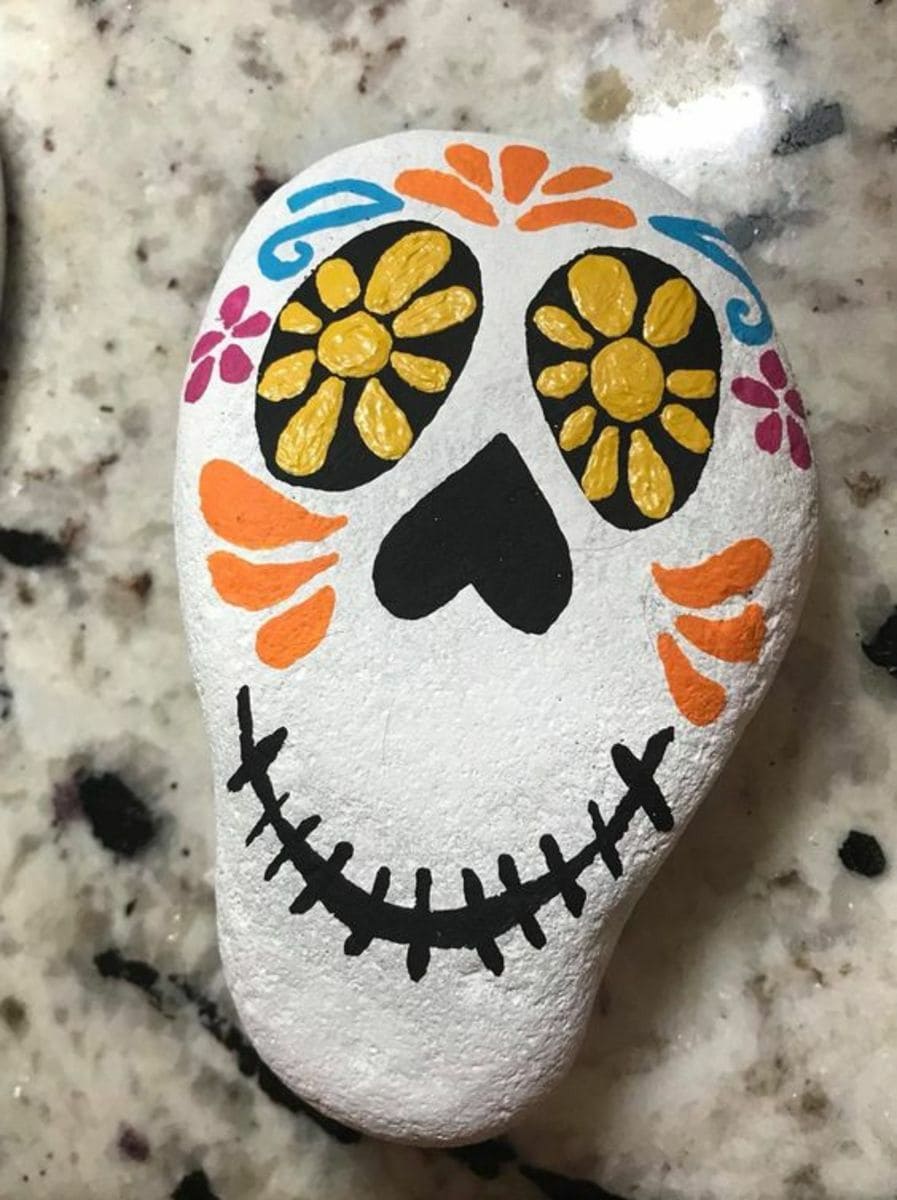 Day of the Dead Sugar Skull Rock
