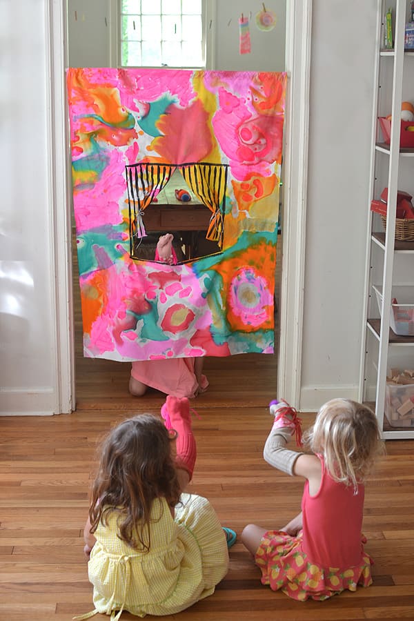 Doorway Hanging Puppet Theater Curtain