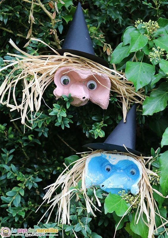 Egg Carton Garden Witches