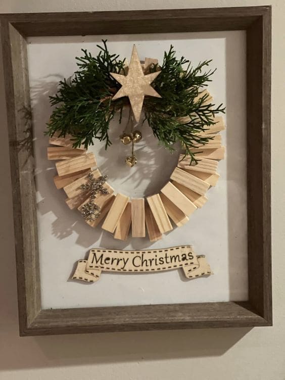Framed Christmas Wreath