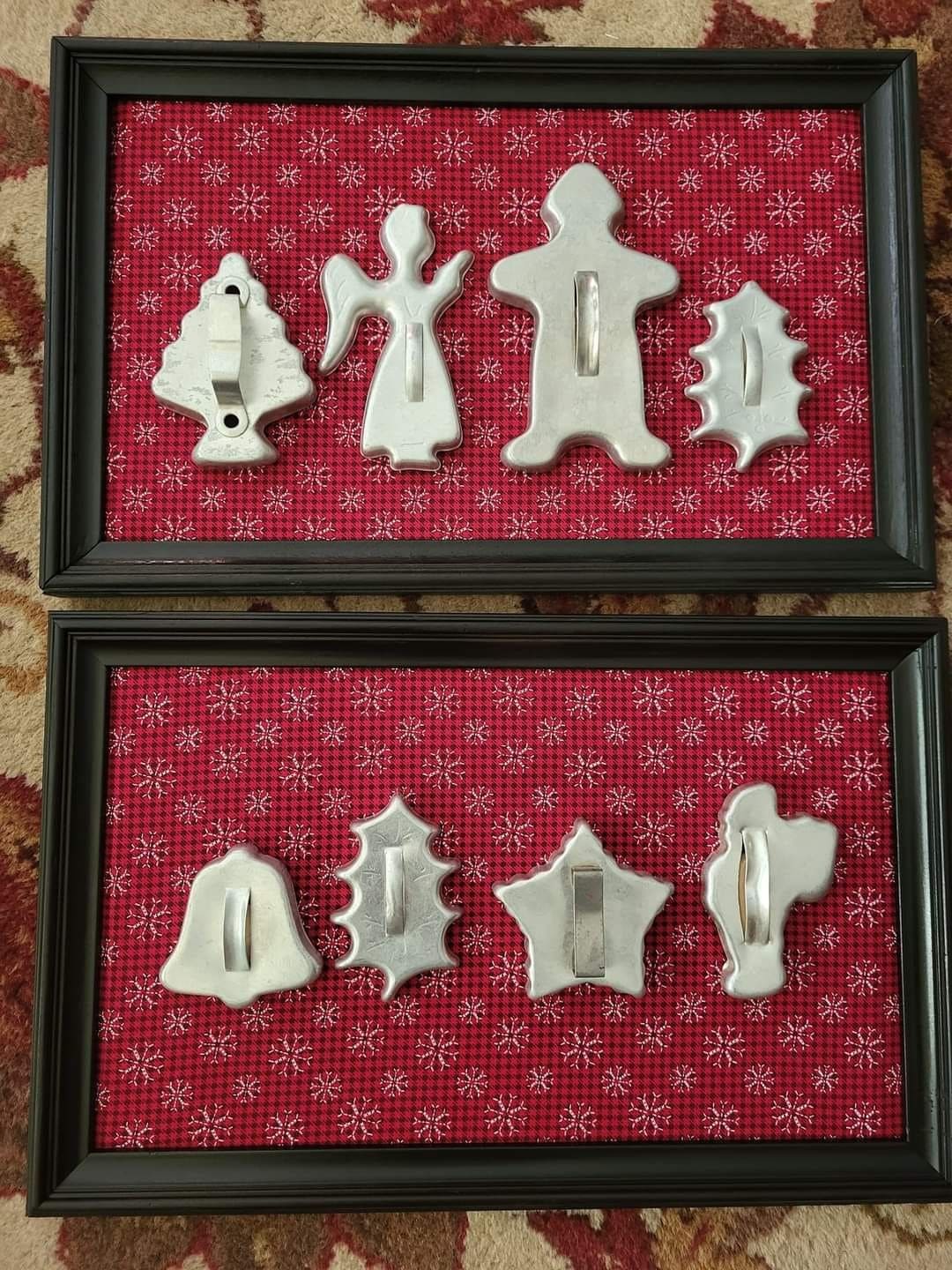 Framed Vintage Cookie Cutter Display