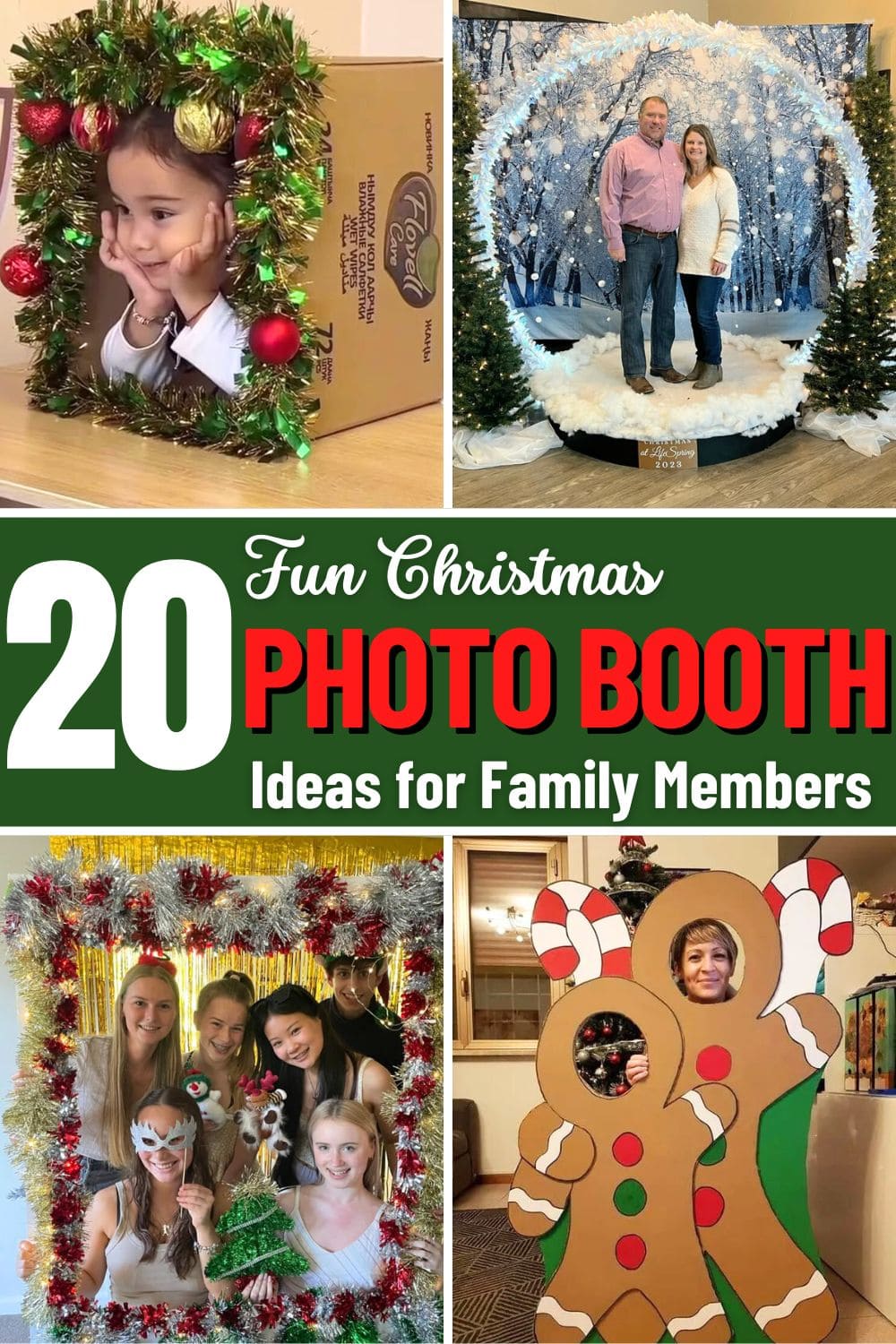 20 Cute Christmas Photo Booth Ideass to Make the Whole Family Smile