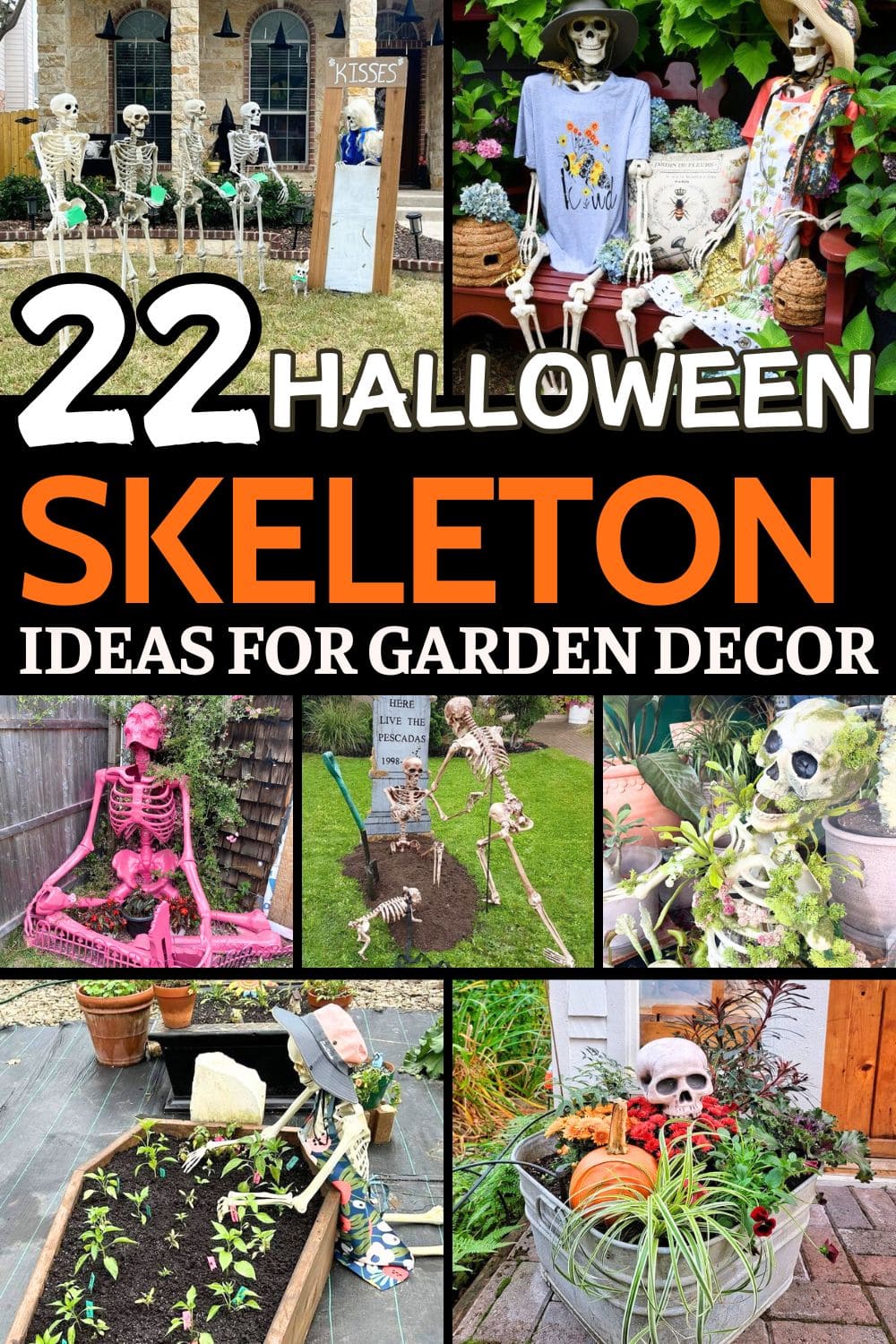 Turn Your Garden into a Bone-Afide Party With These 22 Skeleton Halloween Ideas