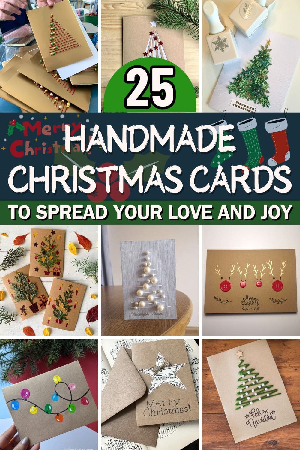 25 Handmade Christmas Card Ideas That Spread Your Love and Joy