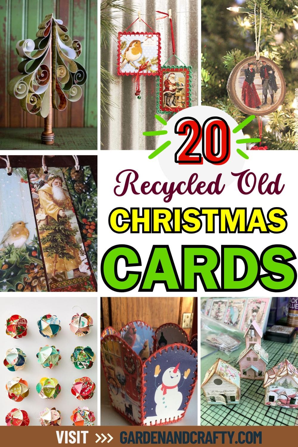 Here're 20 Creative Ways to Recycle Your Christmas Cards After the Holidays