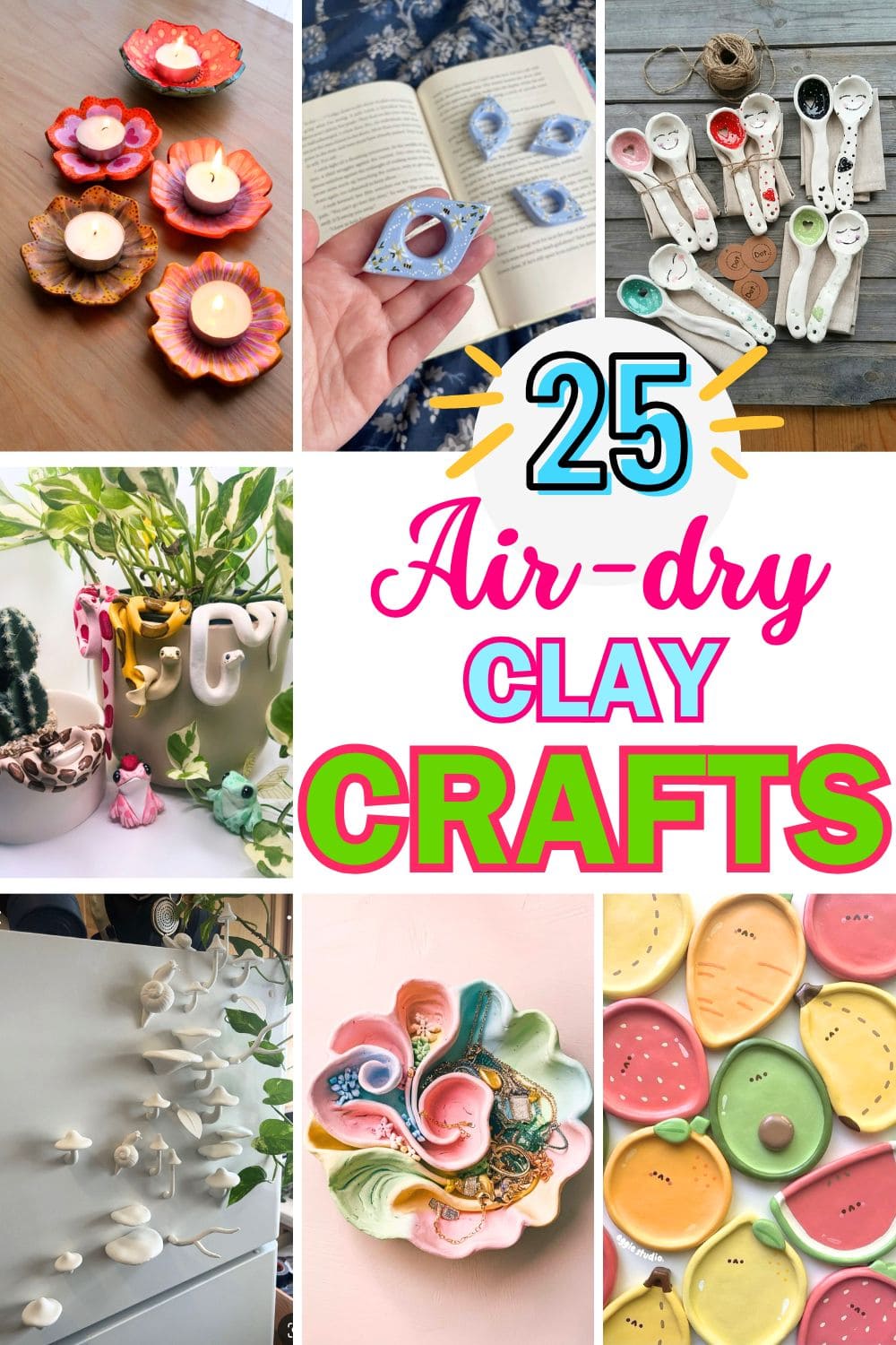 25 Super Fun and Cute Air-dry Clay Projects You Can't Miss