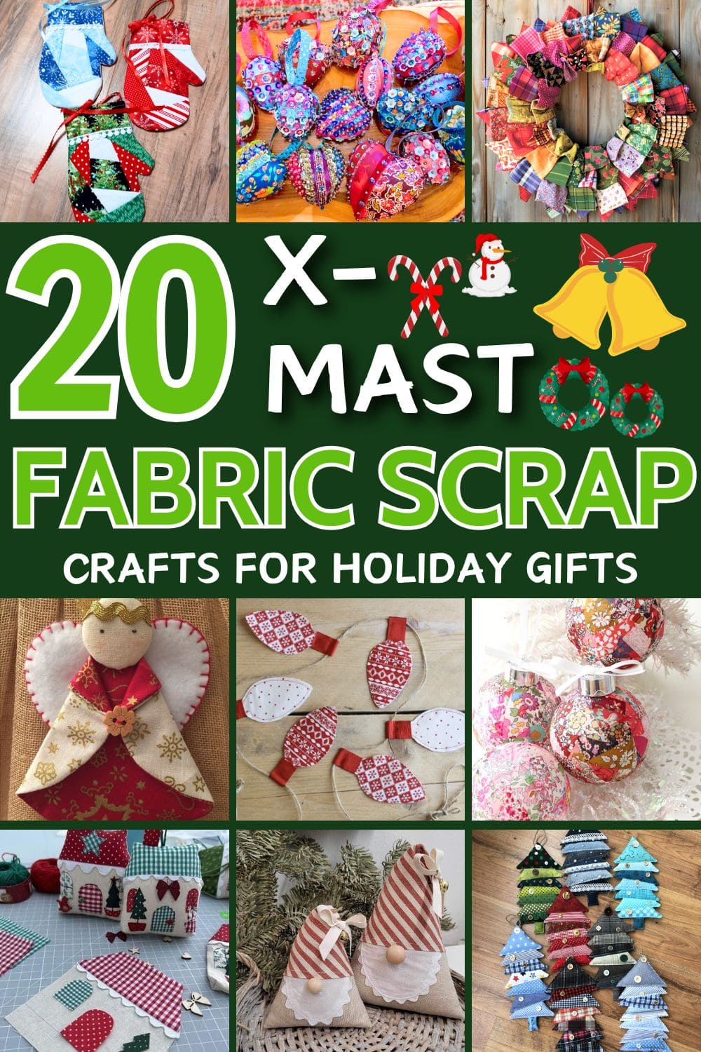 Turn Your Fabric Scraps Into These 20 Adorable Christmas Decorations