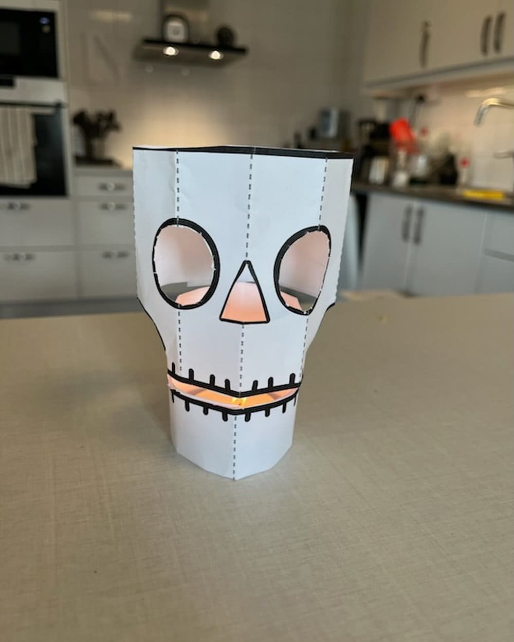 Glowing Skull Paper Lantern