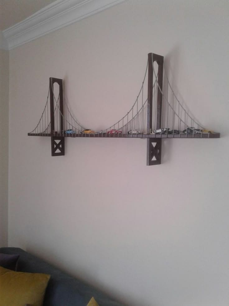 Golden Gate Shelf for Hot Wheels