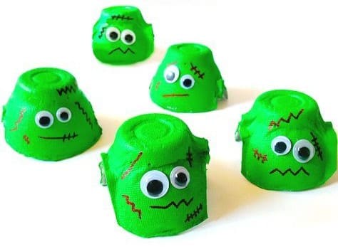 Goofy Green Egg Carton Zombies