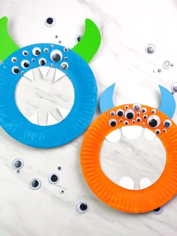Googly-Eyed Paper Plate Monsters
