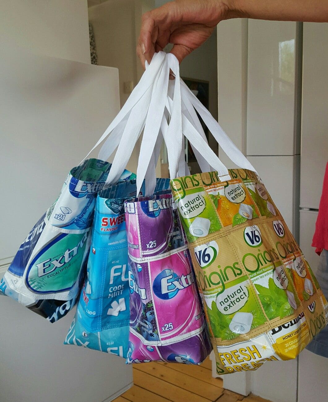 Gum Wrapper Tote Bags That Pop with Personality