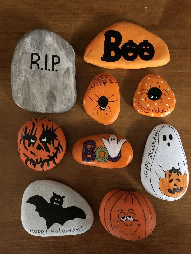 Halloween Mixed Motif Rock Set