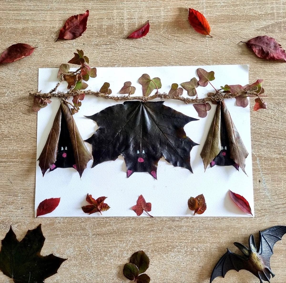 Hanging Leaf Bat Craft