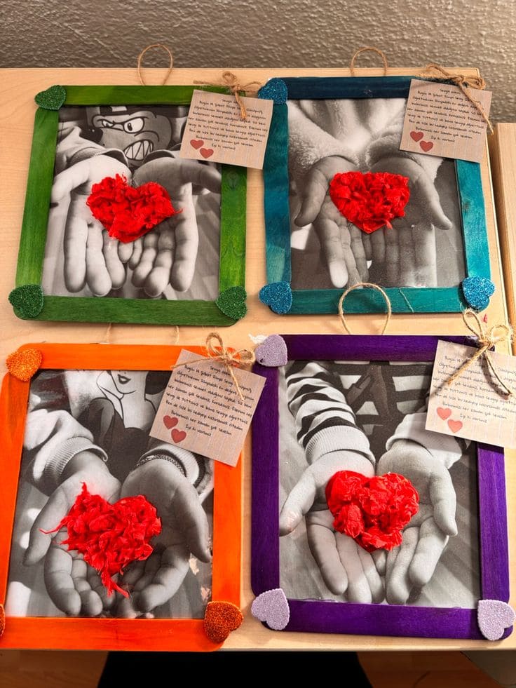Heart in Hands Photo Frame
