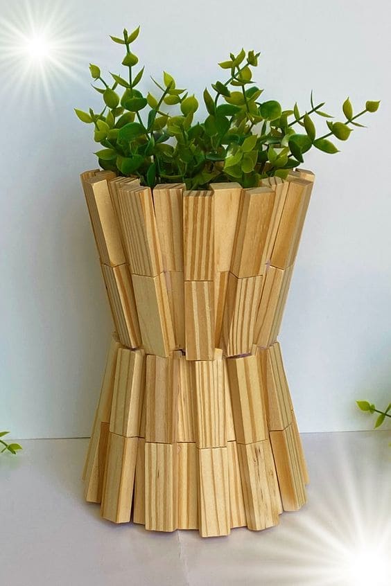 Hourglass Jenga Planter