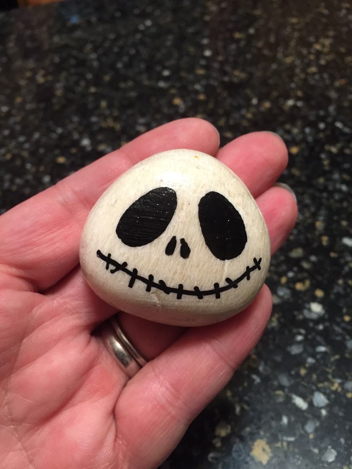 Jack Skellington Face Rock