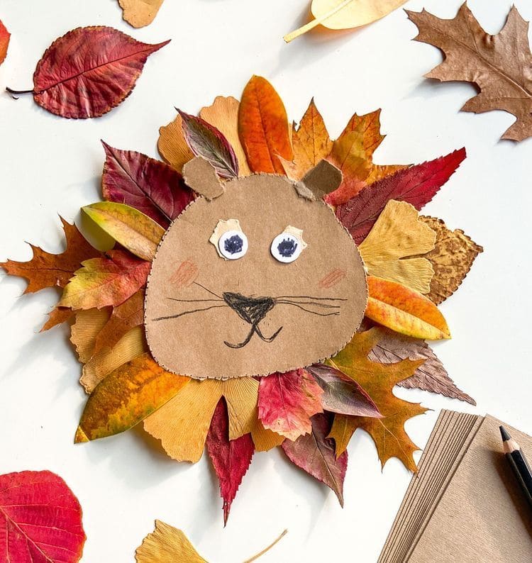 Leaf Mane Lion Face