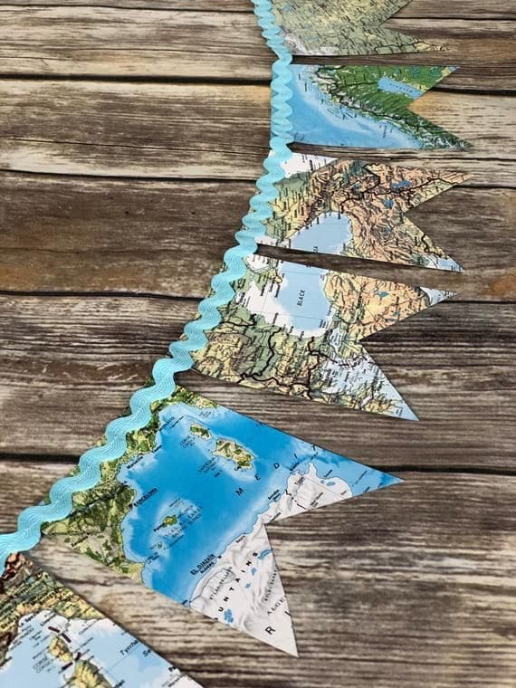 Map Garland Banner