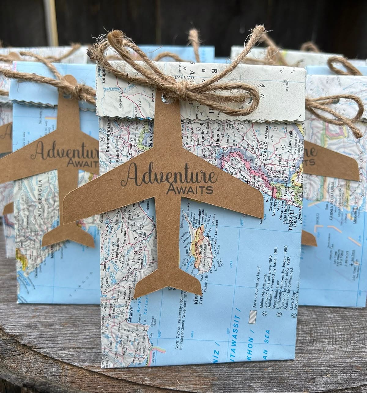 Map Gift Bags