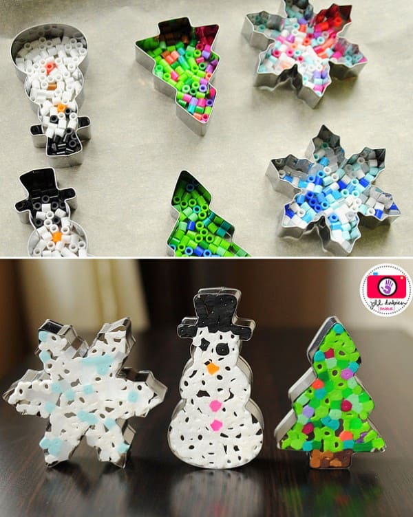 Melted Bead Cookie Cutter Ornaments