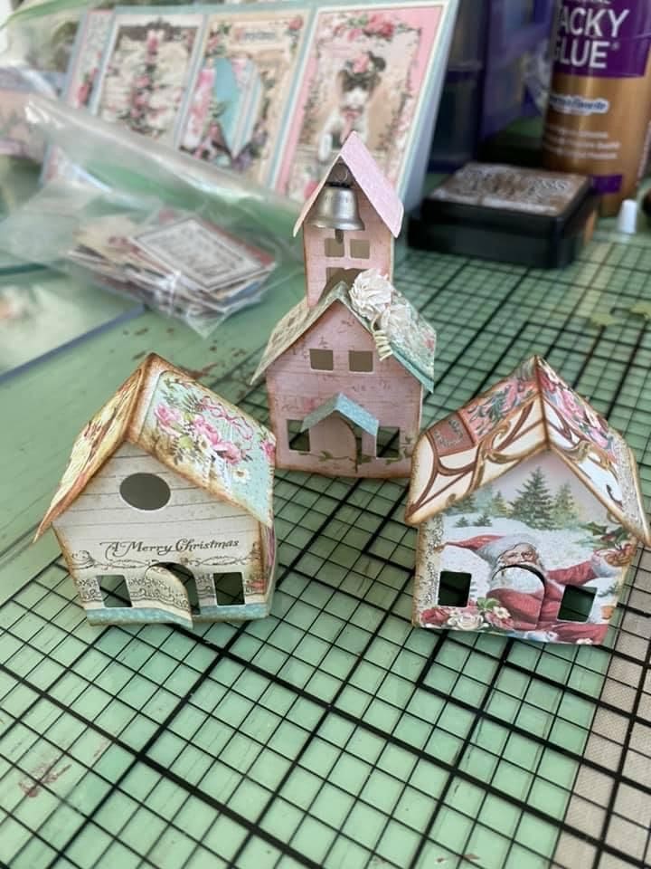 Mini Cardboard Christmas Village