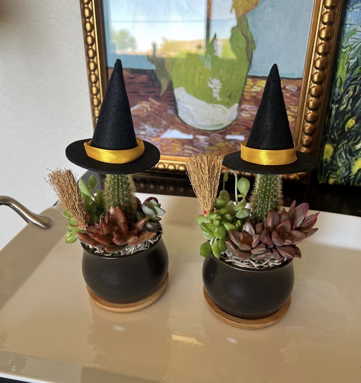 Mini Witch Cauldron Succulent Planters