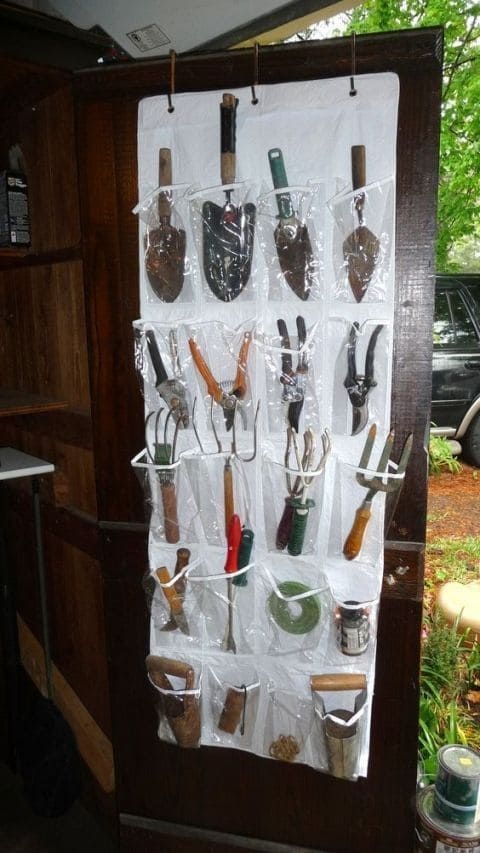 Over-the-Door Pocket Organizer for Garden Tools