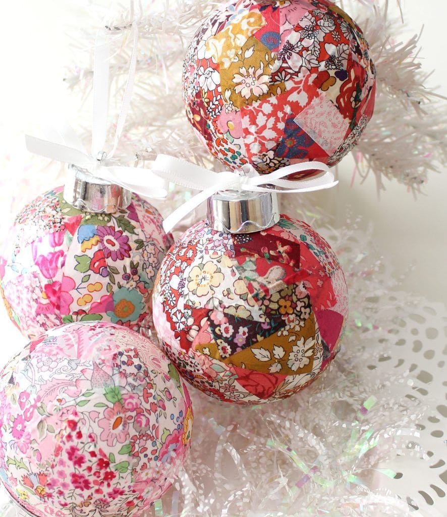 Patchwork Fabric Ornament Balls
