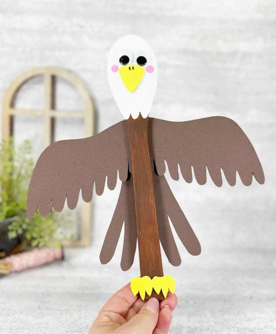 Patriotic Bald Eagle Spoon Craft