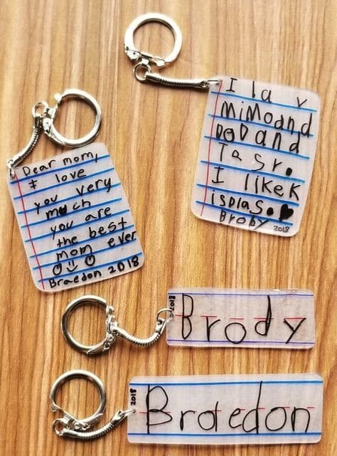 Personalized Shrink Film Keychains