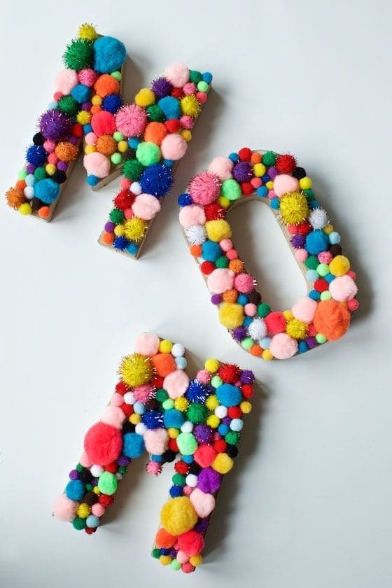 Playful Pom-Pom Initials