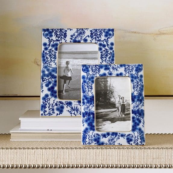 Porcelain Floral Photo Frames