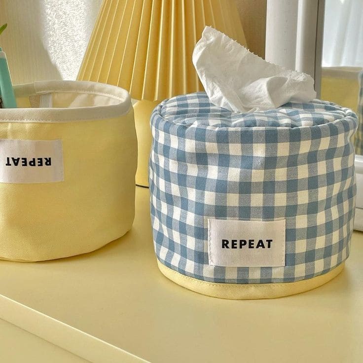 Recycled Shirt Tissue Holder Cover