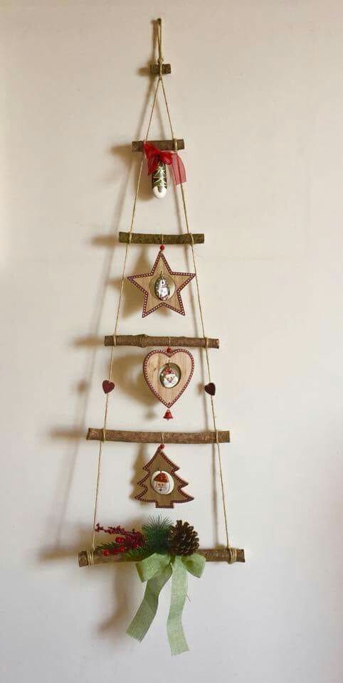 Rustic Hanging Ladder Tree