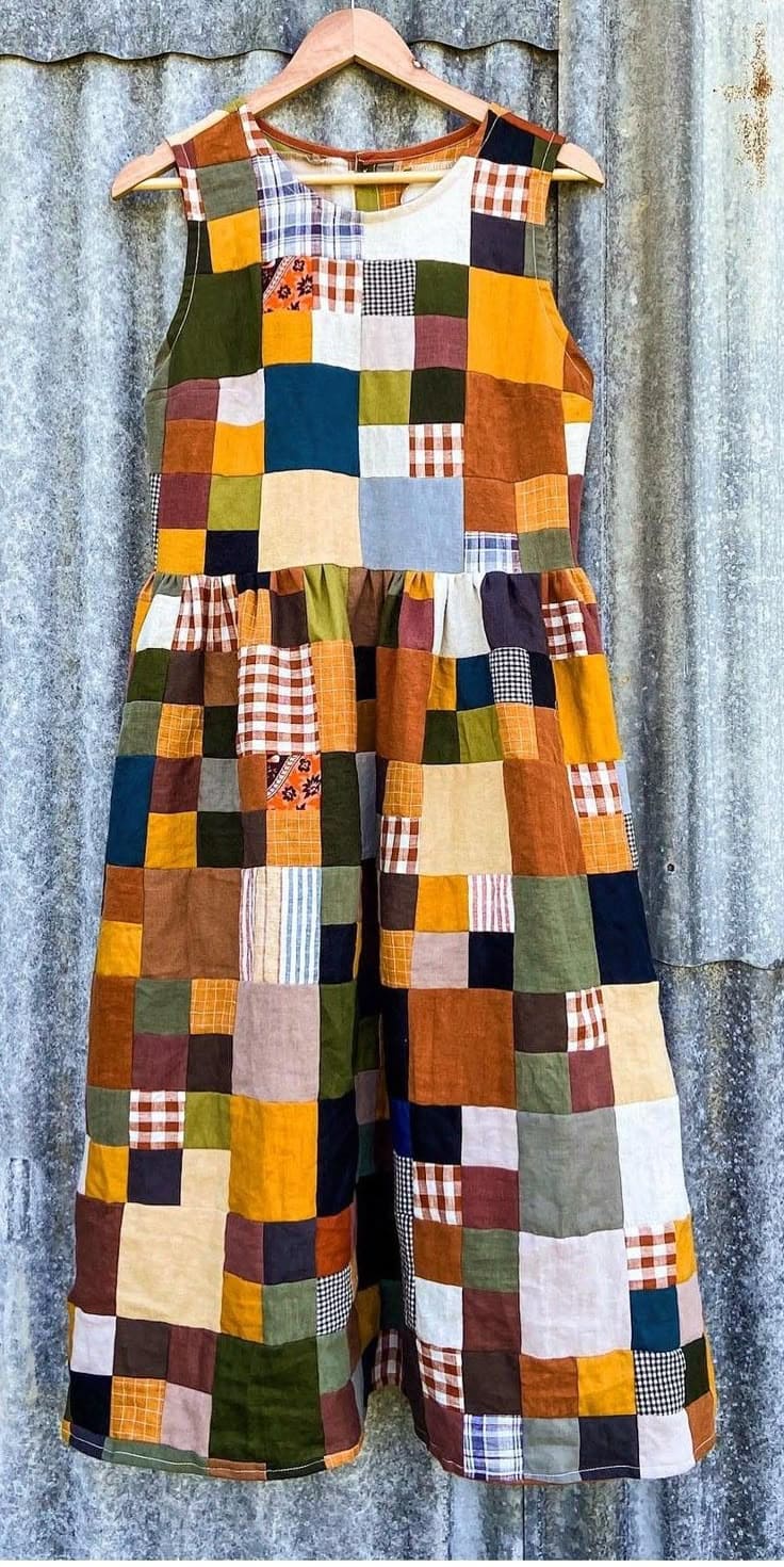 Rustic Patchwork Sundress