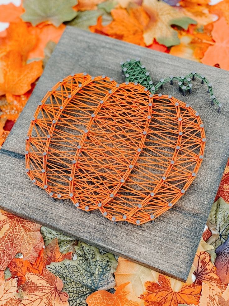 Rustic Pumpkin String Art