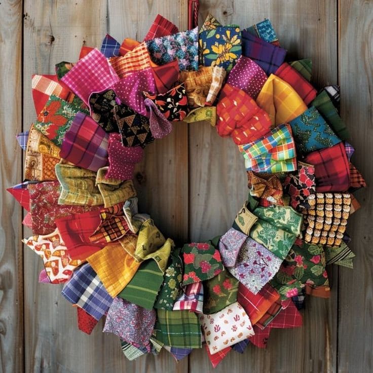 Scrappy Patchwork Wreath