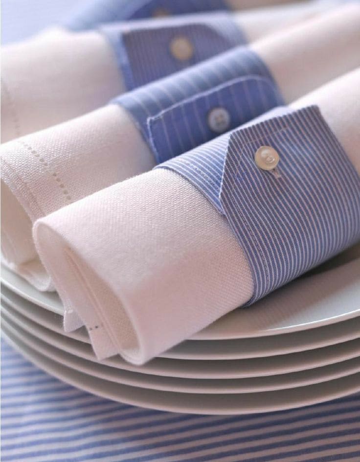 Shirt Cuff Napkin Rings