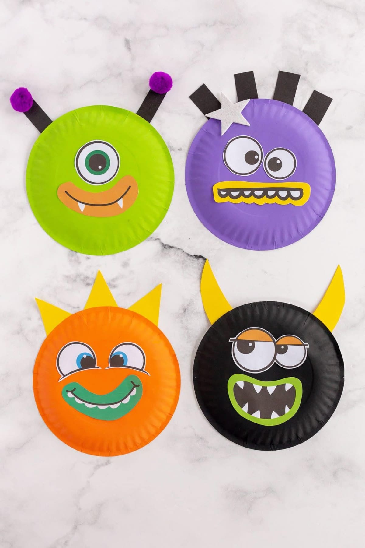 Silly Paper Plate Monsters