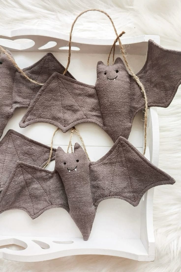 Soft Plush Bat Garland
