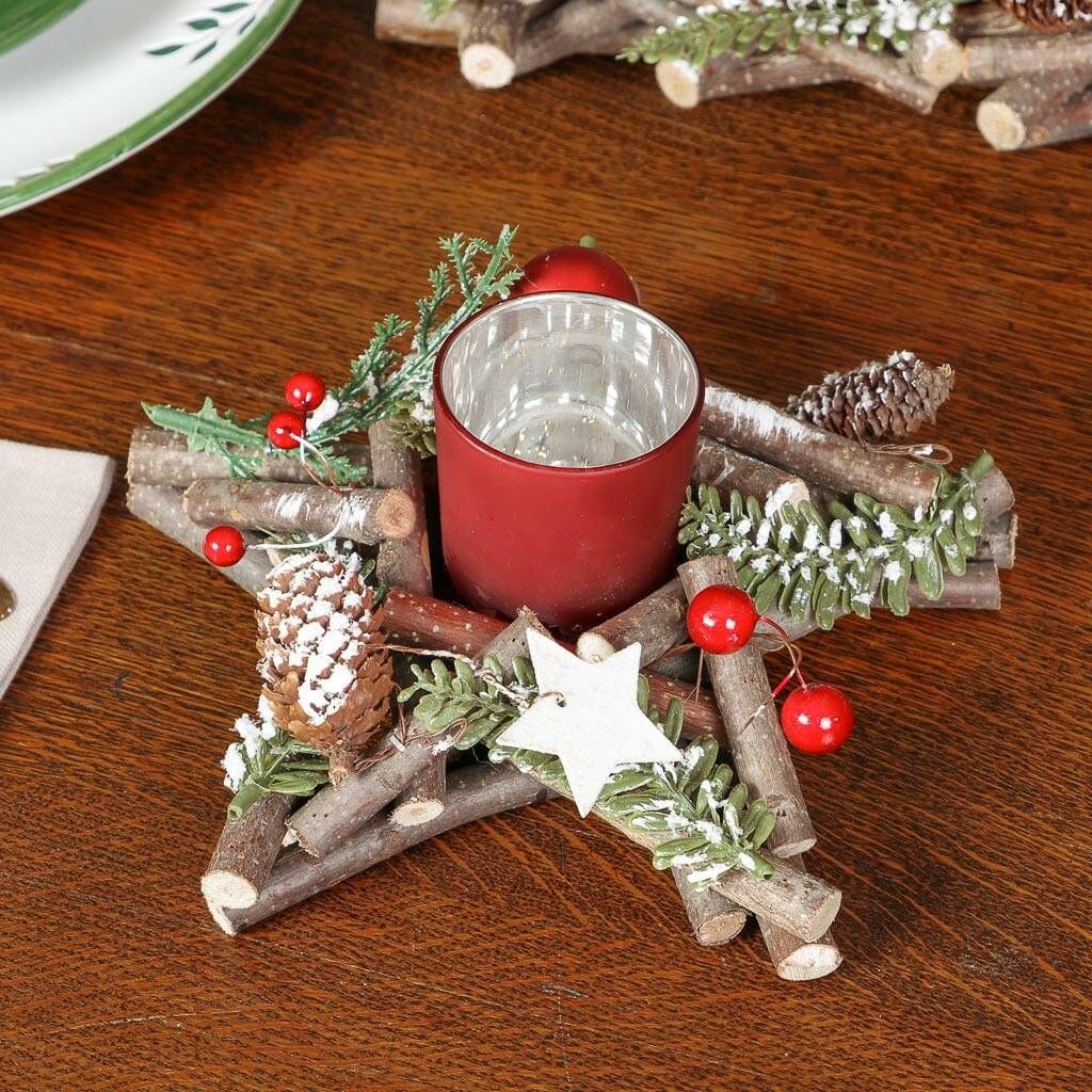 Starry Twig Candle Holder