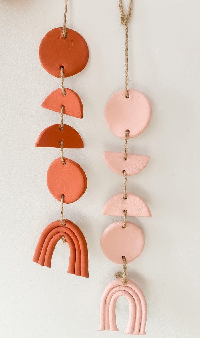 Sunset-Inspired Clay Wall Hanging