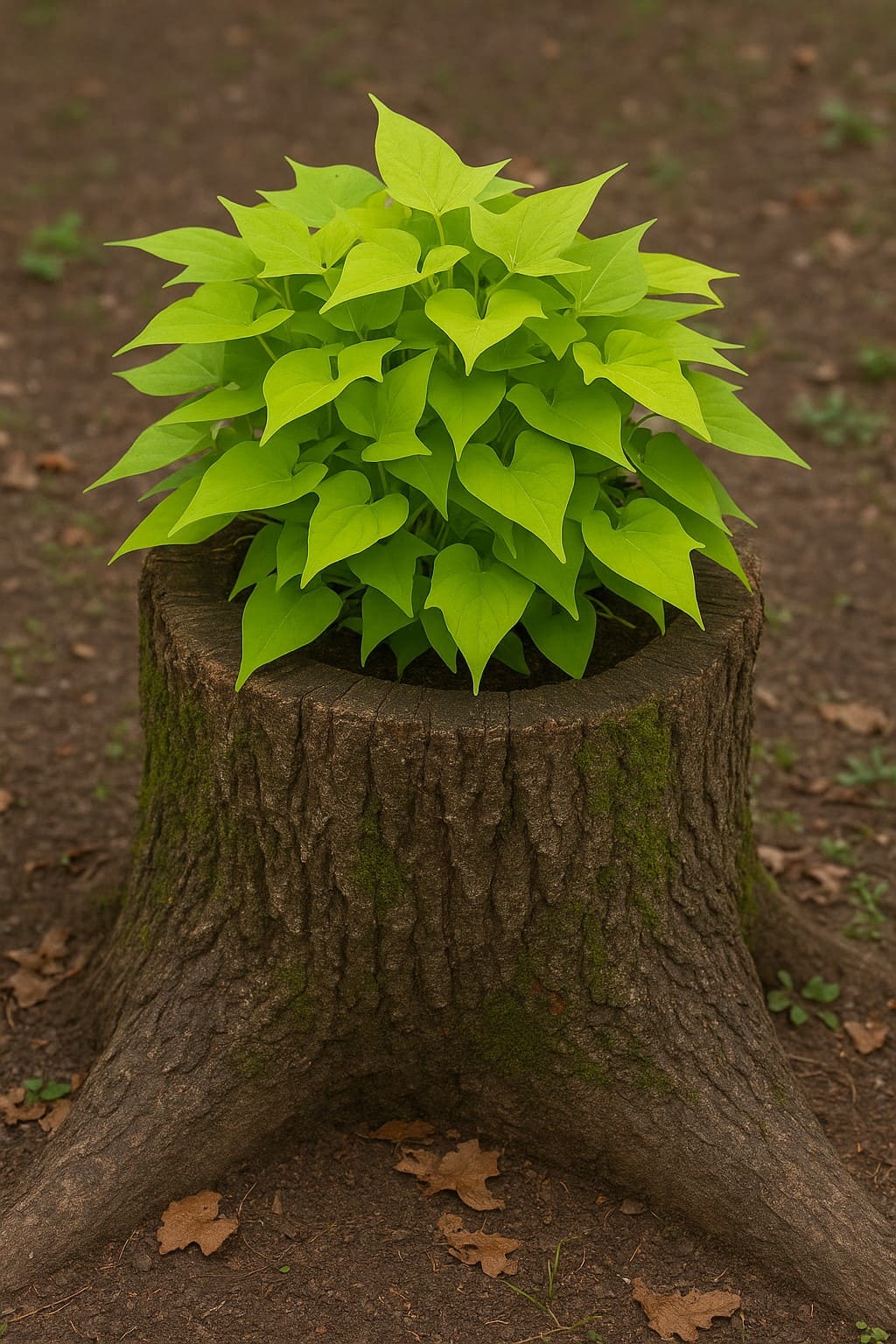 8 Beautiful Plants You Can Grow in a Tree Stump Planter
