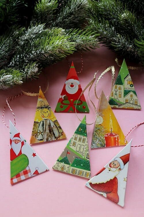 Triangle Tree Ornaments