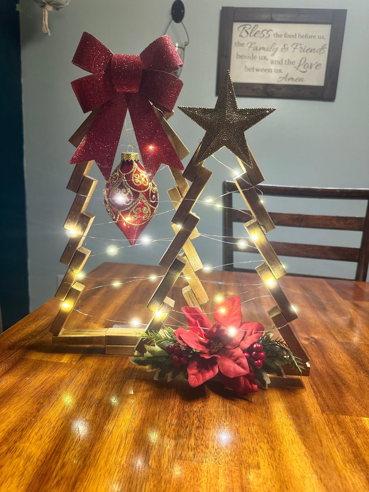 Twinkling Jenga Block Christmas Trees