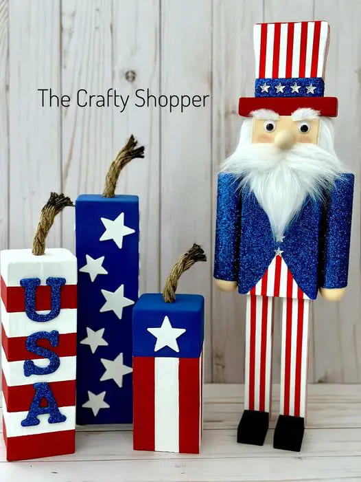 Uncle Sam and Firecracker Blocks